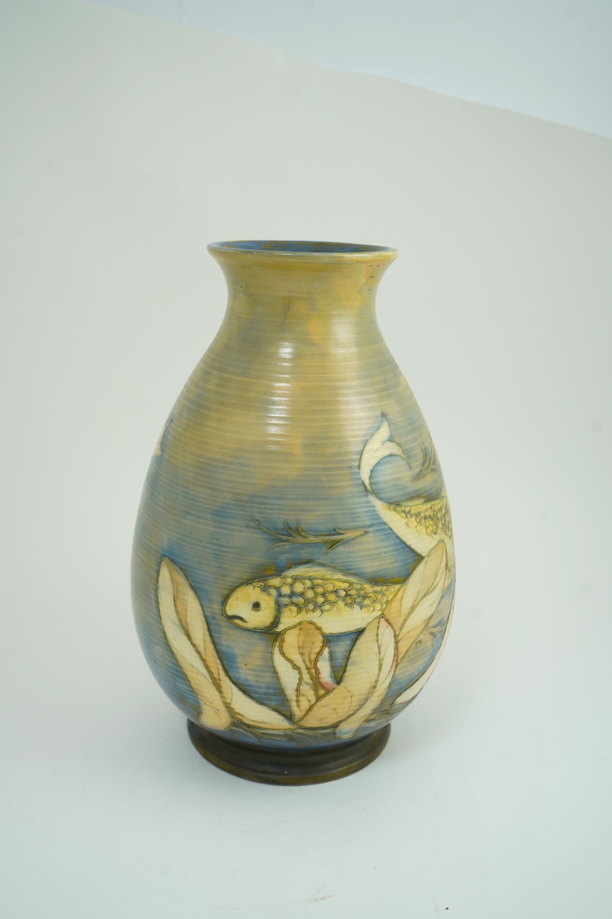 Moorcroft: A large 'Fish' vase